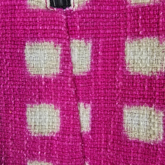 Topshop Women's Pink And White Geometric Print Mini Skirt Size 6 Barbiecore - Picture 4 of 9